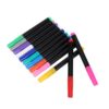 12pcs LED Board Fluorescent Marker PC Erasable Reusable Portable Pen