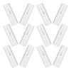 12pcs Nail Measuring Ruler Plastic with Double Scale Markings