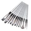 12PCS Portable Paintbrush Artists Paint Brush, Beginner Art