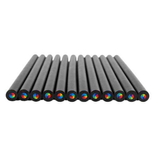 12 Pcs Rainbow Colored Pencils 7 Color in 1 Multicolored Pencils for