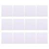 12pcs Removable Dry Erase White Board Label Pads 4x4 Inch Reusable