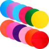 12pcs Reusable Dry Erase Labels 30cm Round PVC Self Adhesive Dots