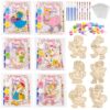 12 PCS Silly Goose Party Favors DIY Craft Kit – Paint Your Own Wooden Goose