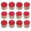 12pcs Vintage Round Wood Stamps for Scrapbooking, of 12