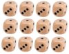 12Pcs Wooden D6 Dice Set, 20mm Round Corner, 6 Sided Gaming Dice for Adults Standard Game Dice