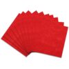 12" x 12" Squares Felt Sheets Fabric, 10Pcs Felt Fabric for Crafts, 1mm Thick Halloween Christmas Fabric Fall Felt Non-Woven Felt Paper for Sewing DIY Projects(Red)