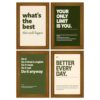 12x16in Golden Framed Raised Olive Green Neutral Motivational Quote Wall Art Set Positive Mindset Canvas Poster Self Growth Inspirational Sayings Decor Prints Pictures For Home Bedroom Dorm Wall Decor