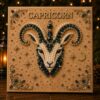 12 Zodiac Pearl Art DIY Kit,Constellation Diamond Beaded Painting Capricorn