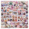 130PCS Holographic Halloween Stickers, Spooky Retro Groovy Decals, Waterproof Vinyl Stickers for Laptop, Water Bottle, Phone, Journal, Halloween Party Decor