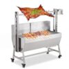 132 lbs Rotisserie Grill for Whole Pig & Lamb,Stainless Steel Spit Roaster
