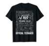 13 Birthday Official Teenager Boy 13yr Math 13th Birthday T-Shirt