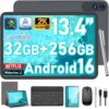 13 Inch Tablet - Android 16 Tablet with Keyboard - 32GB+256GB+2TB Expand