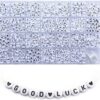 1400pcs Acrylic Alphabet Beads Kit with Stretch Cords