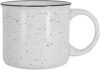 14 oz Speckled Ceramic Campfire Mug, Rustic Coffee Cups, (White Blank - 1pc)
