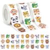 1500PCS Animal Stickers Roll for Kids Girls - Reward Bulk Sticker
