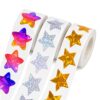 1500 PCS Holographic Star Stickers, Multi-Color Star Stickers for Reward