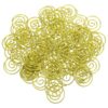 150pcs Circle Paper Clips Gold Smooth Iron Wire Clips for Documents