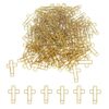 150 PCS Cross Paper Clips, Fun Cute Paper Clips for Organize Office Documents, Fix Brochures (Gold)