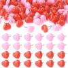 150Pcs Heart Map Pins Plastic Push Pins for Cork Board Map Use