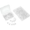 150pcs Transparent Round Push Pins for Office and Use and for Projects and Bulletin Boards