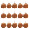 150pcs Wooden Round Thumb Tacks Coffee Wood Metal Flat Head Pins