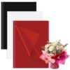 150 Sheets Multi Color Tissue Paper Bulk 14x20 Inch Black Red White