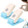 1.5 Inch Hexagon Paper Punch Tool, Hexagon Hole Lever Action Craft Punch for Scrapbooking and Card Making Abs Housing for Journals, Tags＆Geometric Paper Crafts，2