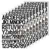 1.5 Inch Letters Stickers 552 Piece Capital Alphabet Number Sticker - Black