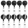 15 Pack Badge Reels Retractable with Swivel Alligator Clip