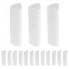 15pcs Triangular Pencil Erasers White TPE for Sketching and Drawing