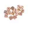 15Pcs Wooden D6 Dice Set, 20mm Round Corner, 6 Sided Gaming Dice for Adults Standard Game Dice