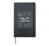 15th Birthday Math Geek Logarithm Age 15 15-Year-Old Hardcover Journal, Black