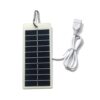 1.5W 5V Semi Flexible Solar Panel, USB Solar Charger for Outdoor Mobile Phone Power Bank 3.7V-5V Battery Fast Charging, 140x62mm