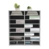 16-Slot File Organizer, Countertop Mail Sorter for Office Home Classroom
