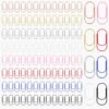 160 Pcs 2"×0.95" Metal Jumbo Paper Clips for Office, 8 Colors