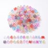 160Pcs Clear Large Bubble Letter Beads Chunky Acrylic Alphabet Beads