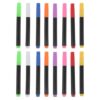 16pcs Black Dry Chalk Marker Liquid Chalk Pen for Glass Blackboard