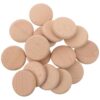 16pcs Unfinished Round Wood Coins for DIY Arts and Crafts 5cm 10mm