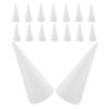 16pcs White Foam Cone Craft Form for Adults, Shape Holds Steadily