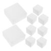 16pcs White Square Foam Blocks 4x4x2 Inch Modelling Board for Crafts
