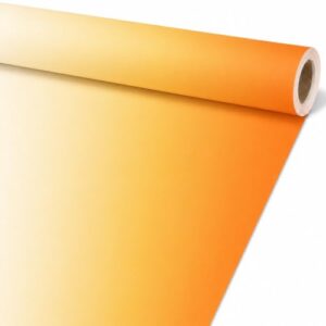 17.7in x 20ft Bulletin Board Paper Roll Orange Yellow Ombre Gradient Bulletin Board Background Paper Back to School Classroom Decor Poster for Art Craft DIY Projects Office Classroom Party Supplies