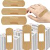 180pcs Fabric Adhesive Bandages Breathable Wound Care Band Aid Strips Skin