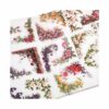 180 Pcs Holographic Flower Corner Stickers Transparent PET Photo Frame Scrapbooking Embellishments for Junk Journals Cards Albums