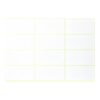 180 Pcs White Label Stickers, Blank Stick On Adhesive Sticky Labels, Name Tag Stickers with Strong Backing, 2.5 x 1.3 in Labels for Organizing Jars, Files, Bins, Folders, Home and Office