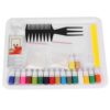 18 Color Water Marbling Paint Kit for Paper Art, Beginner Friendly Water Pigment Set for Children, Parent Child Interaction, A5 (A5 Painting Tray 18 Colors Gift Box)