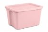 18 Gallon Large Plastic Storage Tote with Snap-On Lid and Handles