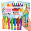 18 Jumbo Crayons for Toddlers - Washable, Non-Toxic Large Crayons for Kids