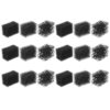 18pcs Black Stipple Makeup Sponge 1.58x1.18 Inch for Beard Texture