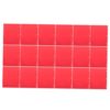 18pcs Foldable Plastic Office Paper Folder with Double Pockets Red