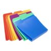 18PCS Plastic Colored File Folders A4 Manila Folder with Index Stickers for Office School Organization(Rainbow Color)